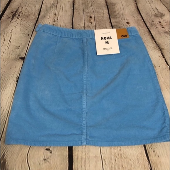 The Cords & Co. Anthropologie Blue  Corduroy Skirt - Picture 6 of 8